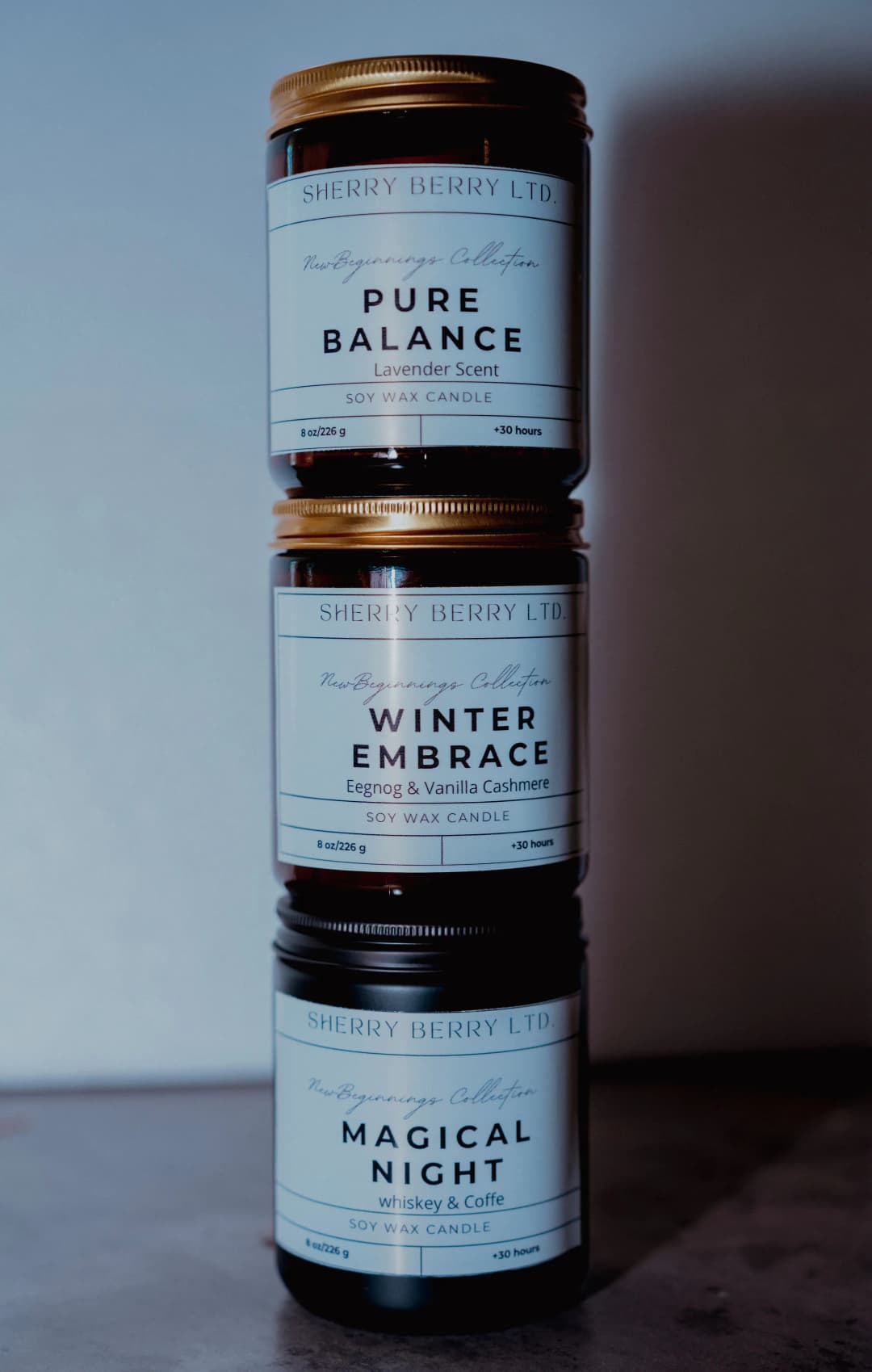 Collection of candles representing resilience and gratitude